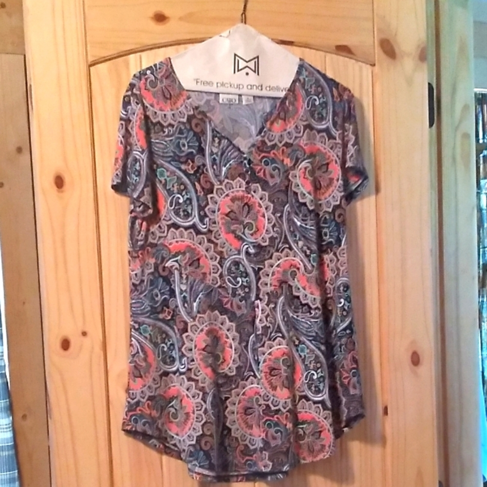 Paisley Short Sleeve Blouse